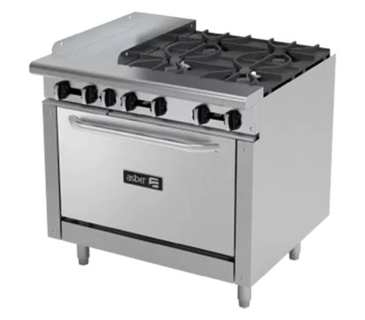 4 FUEGOS ABIERTOS  PLANCHA 12  HORNO