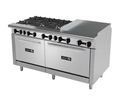 6 FUEGOS ABIERTOS  PLANCHA 24  2 HORNOS 24 Y 36