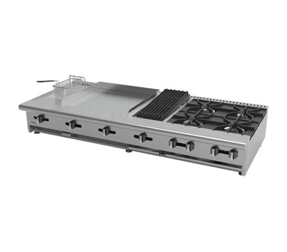 ASADOR 12  PLANCHA 24  GRATINADOR  FREIDORA4 FUEGOS ABIERTOS