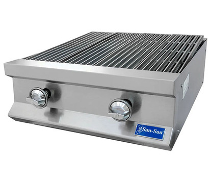 ASADOR RADIANTE EN AIPARRILLA2 QUEMADORESPILOTOCHAROLAVALVULA FRENTE 0610XFONDO 0747X ALTO