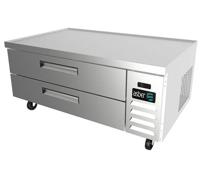 BASE DE CHEF REFRIGERADA CON 2 CAJONES 3 GN-11 CUNO - CUBIERTA CON BORDE ANTIDERRAME