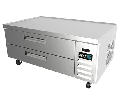 BASE DE CHEF REFRIGERADA CON 2 CAJONES 3 GN-11 CUNO - CUBIERTA CON BORDE ANTIDERRAME