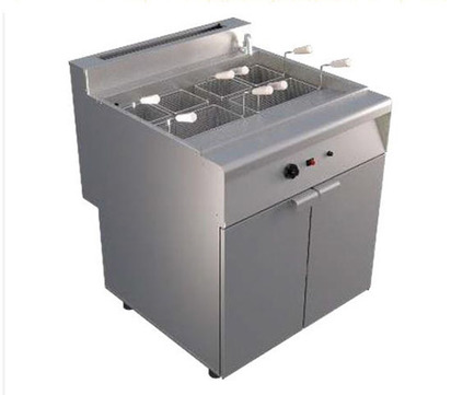 COCEDOR DE PASTAS 28 LTS 2 TINAS 4 CANASTILLAS SENCILLAS Y 2 DOBLES 6 QUEMADORESAI 430 EXT  ALUMINIZADO INT