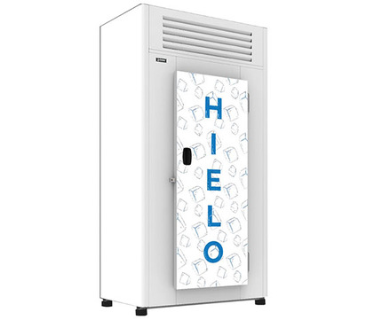 CONSERVADOR DE HIELO 60 BOLSAS PUERTA SOLIDA COLOR BLANCO