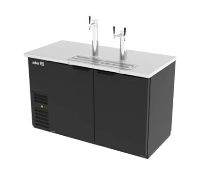 DISPENSADOR REFRIGERADO EN VINIL MEGRO 2 PUERTAS 2 TORRES 3 DISPAROS