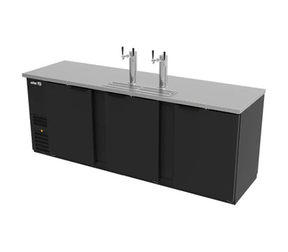 DISPENSADOR REFRIGERADO EN VINIL MEGRO 3 PUERTAS 2 TORRES 4 DISPAROS