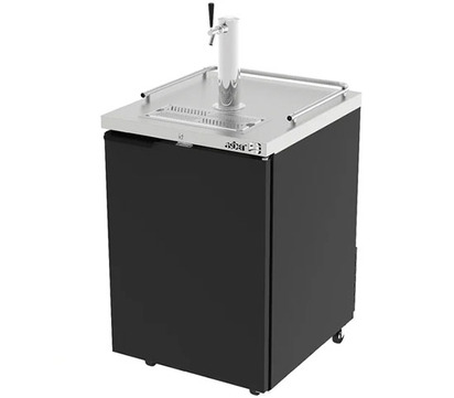 DISPENSADOR REFRIGERADO EN VINIL NEGRO 1 PUERTA 1 TORRE 1