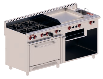 ESTUFA  ASADOR  PLANCHA  FREIDOR  HORNO  GRATINADOR 72  100 AI 430
