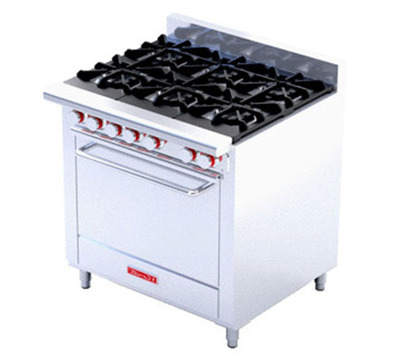 ESTUFA DE 6 QUEMADORES ABIERTOS TIPO JUMBO HORNO MEDIANO  MEDIDAS INTERIORES 0470 M F 0590 A 042