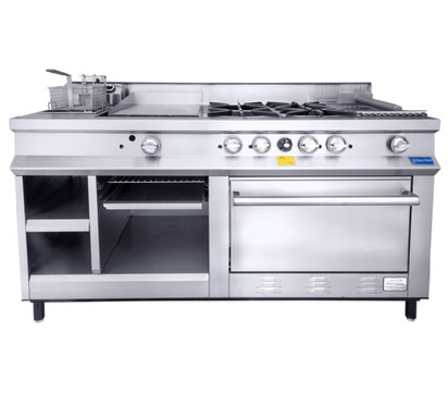 ESTUFA MAESTRA 4Q PARRILLAPLANCHAGRANITADORFREIDORASADOR RADIANTEHORNO Y ALACENA FRENTE 139