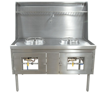 ESTUFA WOK PROFESIONAL DE 2 SECCIONES
