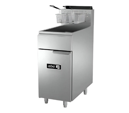 FREIDORA A GAS 1 TINA - 3 QUEMADORES - 50 LBS DE CAPACIDAD - FULL INOX