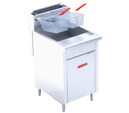 FREIDORA LAI TANQUE 30L 2CANASTILLAS5QUEMADORES DE RI TERMOSTATO RX  056X088X096MTS 50KG