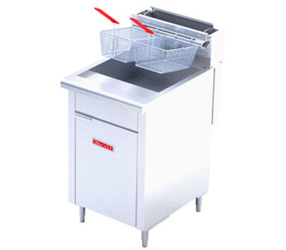 FREIDORA LAI TANQUE 30L 2CANASTILLAS5QUEMADORES DE RI TERMOSTATO RX  056X088X096MTS 50KG
