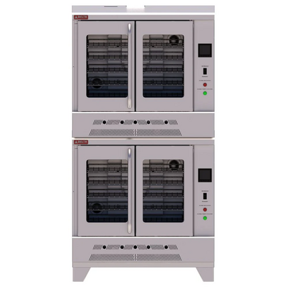HORNO CONVECCION DOBLE 24 CHAROLAS 4 QUEMADORES TIPO U TRIDENTE100 AI 430