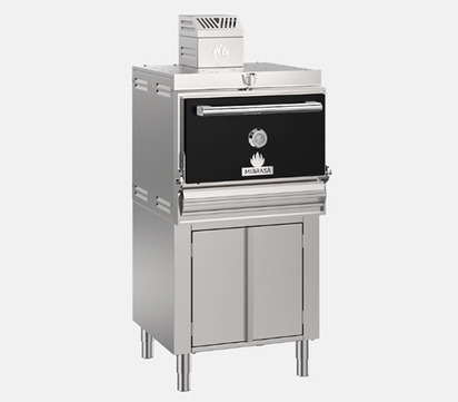HORNO DE BRASA CON ARMARIO BAJO 75-95 COMENSALES
