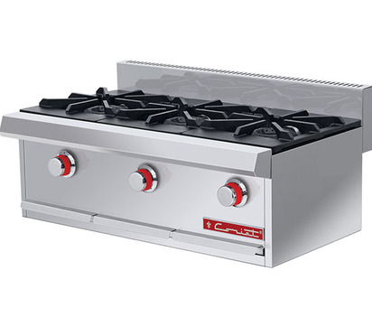 PARRILLA CON CHAROLA AI3 QUEMADOR CON TAPAPERILLAS METALICAS 088X0565X0310M 55KG