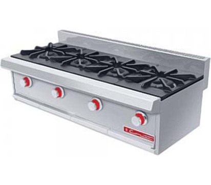 PARRILLA CON CHAROLA AI4 QUEMADOR CON TAPAPERILLAS METALICAS 118X0565X0310M 72KG