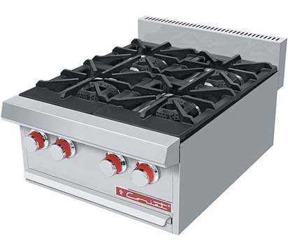 PARRILLA DE 4 QUEMADORES ABIERTOS TIPO JUMBO MEDIDA EXTERIOR 059 M DE FRENTE 081 M DE FONDO Y