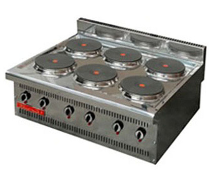 PARRILLA DE 6 QUEMADORES ABIERTOS TIPO JUMBO MEDIDA EXTERIOR 088 M DE FRENTE 081 M DE FONDO Y