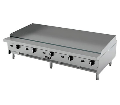 PLANCHA LISA TERMOSTATICA A GAS CON PLACA DE 1