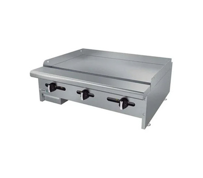 PLANCHA LISA TERMOSTATICA A GAS CON PLACA DE 58 - RESTAURANT LINE