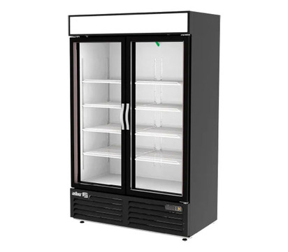 REFRIGERADOR 2 CUERPOS CON DISPLAY-2 PUERTAS DE CRISTAL