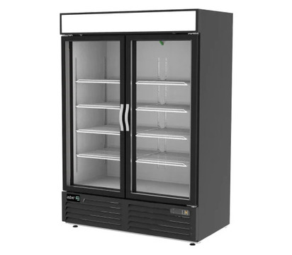 REFRIGERADOR 2 CUERPOS CON DISPLAY-2 PUERTAS DE CRISTAL