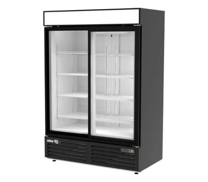 REFRIGERADOR 2 CUERPOS CON DISPLAY - 2 PUERTAS DE CRISTAL CORREDIZAS