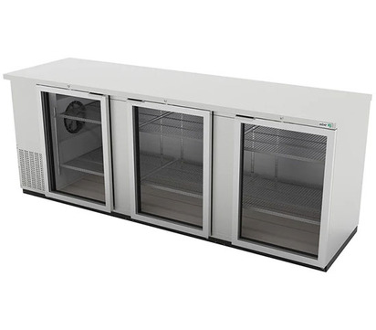 REFRIGERADOR DE CONTRA BARRA EN AI CON PUERTAS DE CRISTAL