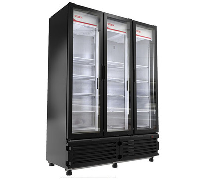 REFRIGERADOR VERTICAL EXHIBIDOR DE 3P 41PIES LED10PARRILLASCOMPRESOR 12HP115V60HZ
