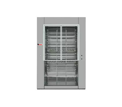 ROSTICERO CAPACIDAD DE 30 POLLOS COMBINACION DE LENA Y GAS ACERO INOXIDABLE