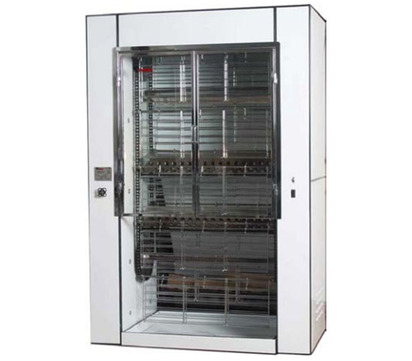ROSTICERO CAPACIDAD DE 30 POLLOS COMBINACION DE LENA Y GAS ESMALTADO