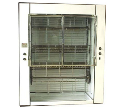 ROSTICERO CAPACIDAD DE 40 POLLOS COMBINACION DE LENA Y GAS ESMALTADO