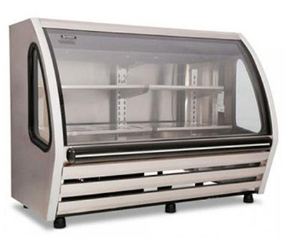 VITRINA CREMERA 12 PIES CUBICOS ACERO INOXIDABLE