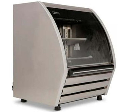 VITRINA CREMERA 8 PIES CUBICOS TERMINADO ACERO INOXIDABLE
