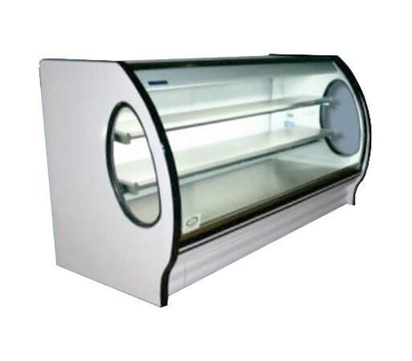 VITRINA DE 200 MTS CRISTAL CURVOPUERTAS SOLIDAS CENTREPANO ANCHO
