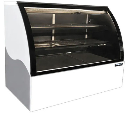 VITRINA ENFRIAMIENTO POR GRAVEDAD CRISTAL CURVOPIES31662PARRILLAS 1288X1530X853M