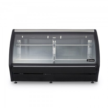 VITRINA EXHIBIDORA COLOR NEGRO CAPACIDAD 129 PIES CUBICOS