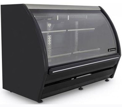 VITRINA EXHIBIDORA COLOR NEGRO CAPACIDAD 129 PIES CUBICOS