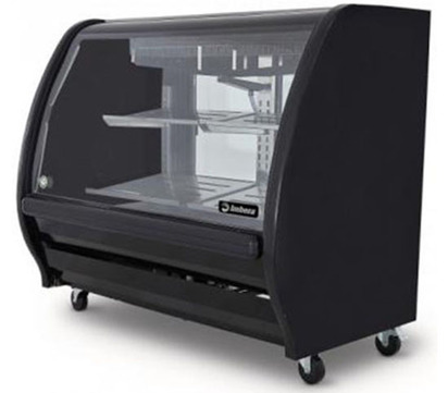 VITRINA EXHIBIDORA COLOR NEGRO CAPACIDAD 1353 PIES CUBICOS