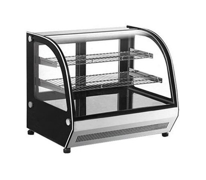 VITRINA EXHIBIDORA CRISTAL CURVO DE 3 NIVELES MARCA KREPPLAND