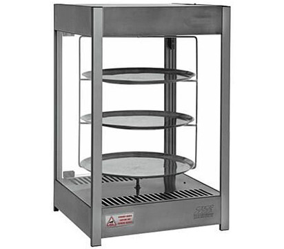VITRINA GIRATORIA CON 3 CHAROLAS DE 40 CMS  MARCA TITA EN AI PIZZAS DE 40 CMS POTENCIA 850W1