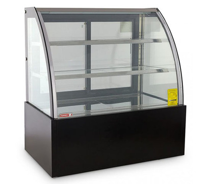 VITRINA REFRIGERADA FULL GLASS 120CM CURVA PUERTASTERMOSTATO TEMP 2 A 8C
