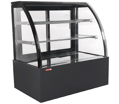 VITRINA REFRIGERADA FULL GLASS 120CM CURVA PUERTASTERMOSTATO TEMP 2 A 8C