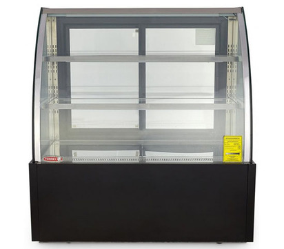 VITRINA REFRIGERADA FULL GLASS 150CM CURVA PUERTASTERMOSTATO TEMP 2 A 8C