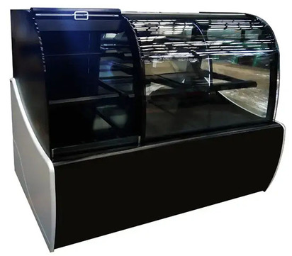 VITRINA REFRIGERADA PANORAMICA CRISTAL CURVO MEDIDAS 180 METROS DE FRENTE  20 PIES CUBICOS