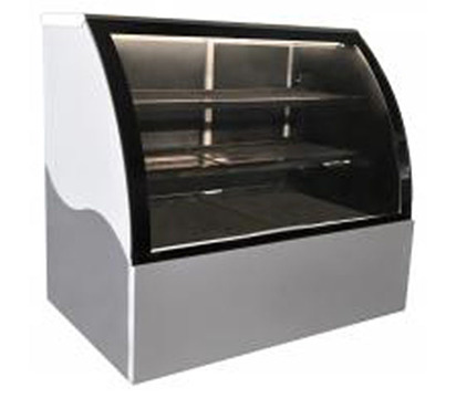 VITRINAS  ENFRIAMIENTO POR AIRE FORZADOCRISTAL CURVO2PUERTAS SOLIDAS PIES3 131 1288X1252X853M