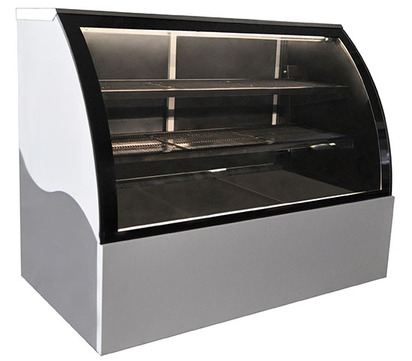 VITRINAS  ENFRIAMIENTO POR AIRE FORZADOCRISTAL CURVO2PUERTAS SOLIDAS PIES3 166 1288X1530X853M